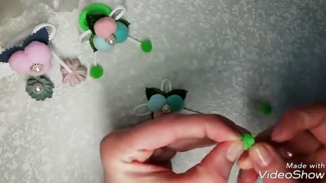Новенькі резинки з помпонів своїми руками!!!! Відео номер 5