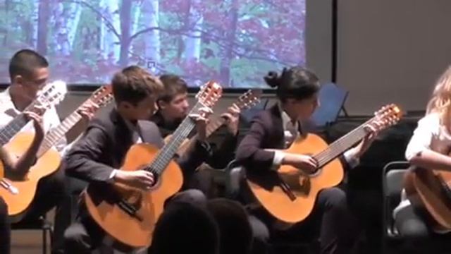 Выступление ансамбля гитаристов "Звонкие струны" под руководством Кахидзе О. Н. смотреть онлайн