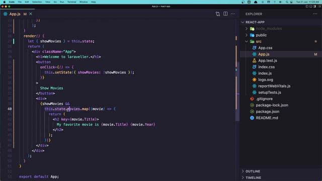 8 Show Movies Conditionally | React Tutorial For Beginners смотреть онлайн