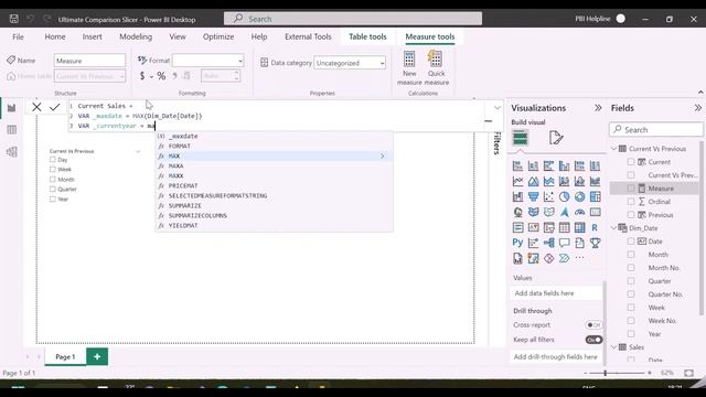Ultimate Current Vs Previous Period Comparison Slicer in Power BI⚡️ Dynamic Period Comparison Slice смотреть онлайн