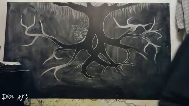 Timelapse мелом на доске смотреть онлайн