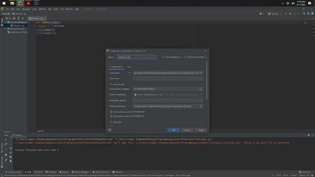 How to solve "No such file or directory" Python error in Pycharm code editor смотреть онлайн