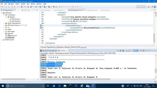 How to run Different TestNG XML file for Regression and Smoke test in TestNG смотреть онлайн