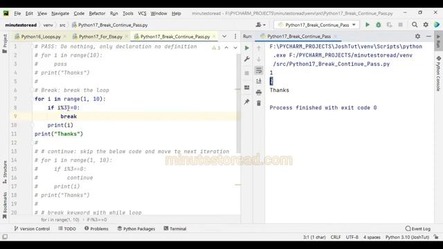 Loop Statement with Keywords in Python Tamil | Break | Continue | Pass | With simple examples смотреть онлайн