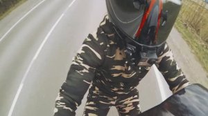 Чуть не РАЗБИЛ МОТОЦИКЛ - НЕУДАЧНЫЙ ТРЮК wheelie на спортбайке.mp4.mp4