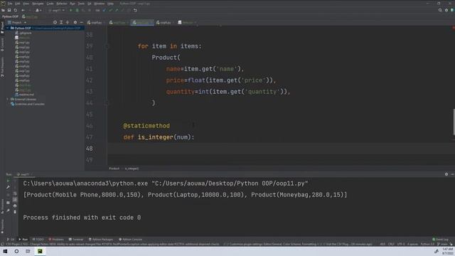 11 Python OOP Static Method смотреть онлайн