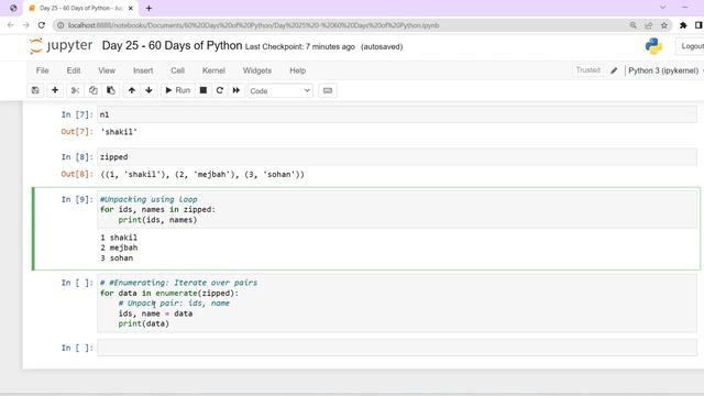 Day-25? 60 Days of Python | Enumerate(): More on Unpacking in Python смотреть онлайн