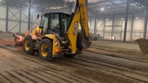 JCB 5CX экскаватор погрузчик, ускорение во время работы) стройплощадка ООО «СТРОЙМОНТАЖ» ООО «АСС»