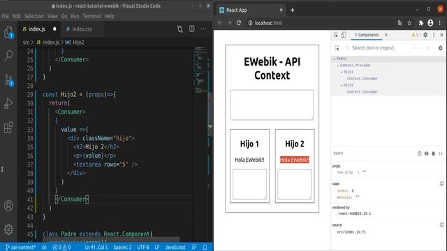 ? 【 API Context React 】 ▷ Comunicación Entre Componentes - Curso de REACT JS desde CERO 9 Español ◁ смотреть онлайн