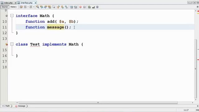 PHP OOP Tutorial - 8 - Interface | Hindi смотреть онлайн