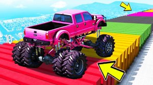 КАК ДАЛЕКО ПО КОЧКАМ ПРОЕДЕТ ОГРОМНЫЙ БИГФУТ В ГТА 5! РУССКИЕ ДОРОГИ В GTA ONLINE!