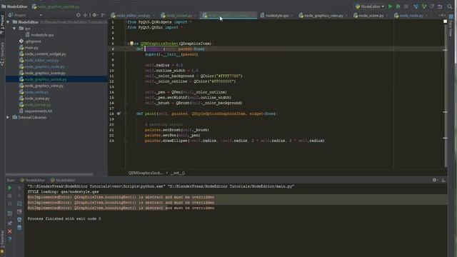 Node Editor Tutorial 07: How to implement Sockets смотреть онлайн
