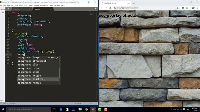 CSS Text Overlay Effects With mix-blend-mode Property | Html CSS Effects смотреть онлайн