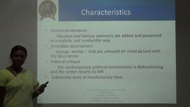 MAGIC REALISM IN BEN OKRI'S THE FAMISHED ROAD - Ms. R.Aparna - Dept. of English смотреть онлайн