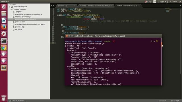 Making HTTP calls in Node.js using axios module смотреть онлайн