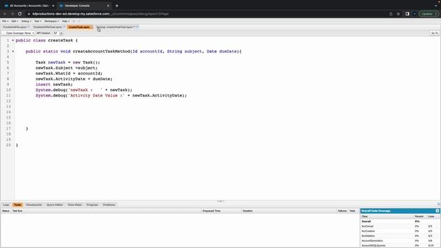 How to create a Test Class for Tasks | Salesforce смотреть онлайн