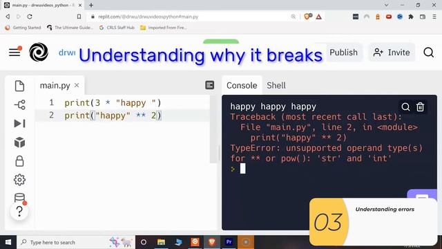 005 Concatenation in Python. Includes lab with autograding! смотреть онлайн