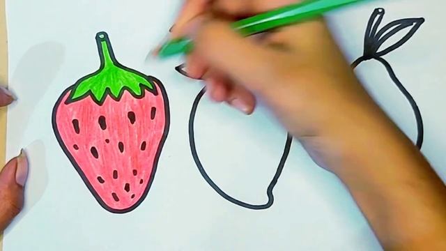 Fruits drawing for kids || ABCD rhymes song for kids and toddlers #kid #kids смотреть онлайн