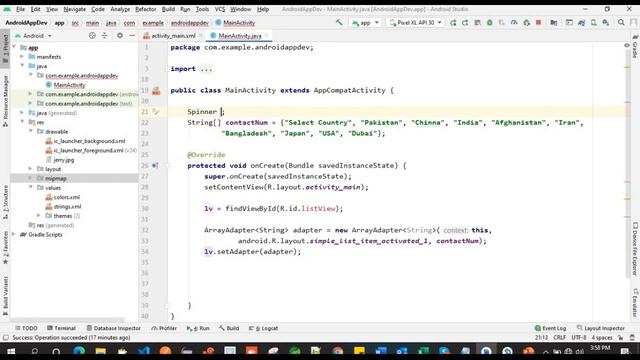 #19 how to add and get values from spinner in android studio | getting value from spinner смотреть онлайн