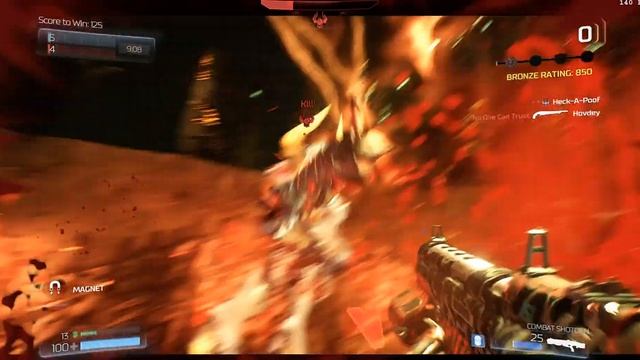 DOOM 2016 How to slay a demon #1. Taking out a Harvester with dual shotgun swap technique. SSG + CS смотреть онлайн