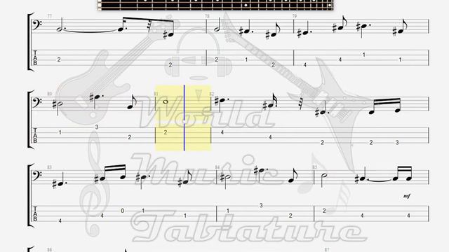 Dire Straits Brothers In Arms BASS GUITAR TAB смотреть онлайн