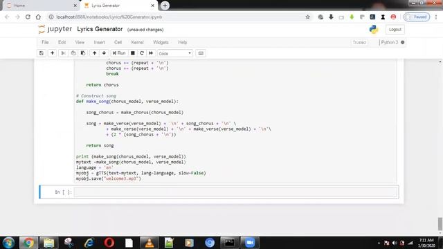 How to do Lyrics Generator using python смотреть онлайн