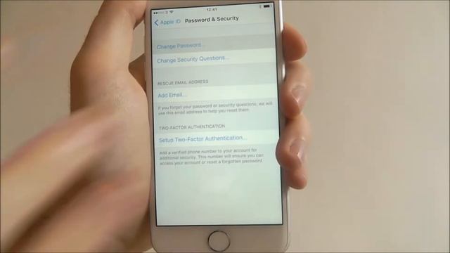 How To Change Your iCloud Password - iPhone 7