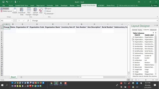 How to create user defined item serials using VBCS Excel plug in for REST service смотреть онлайн
