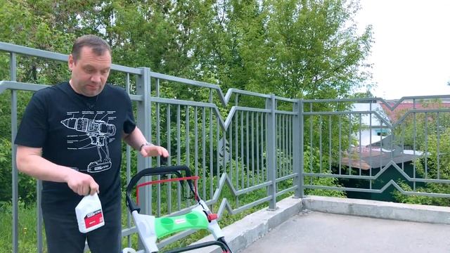 Обзор и запуск бензиновой газонокосилки REDVERG RD-GLM56SE смотреть онлайн