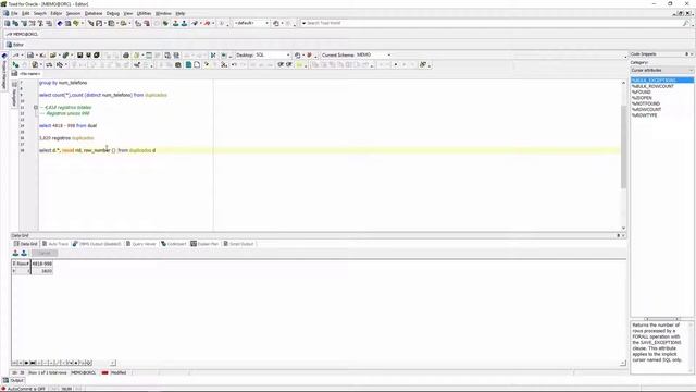 Consulta para eliminar registros duplicados en ORACLE - Explicacion смотреть онлайн
