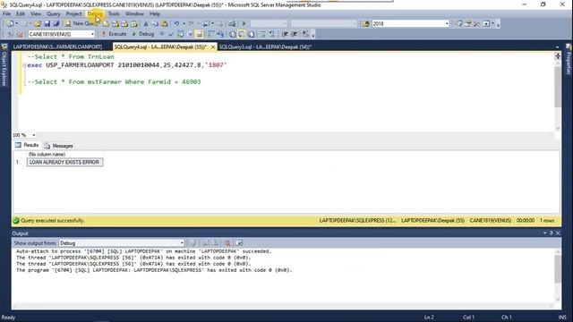 SSMS Debug смотреть онлайн