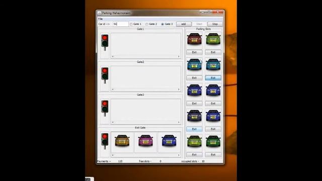 Java SE multithreading Gui parking simulator смотреть онлайн