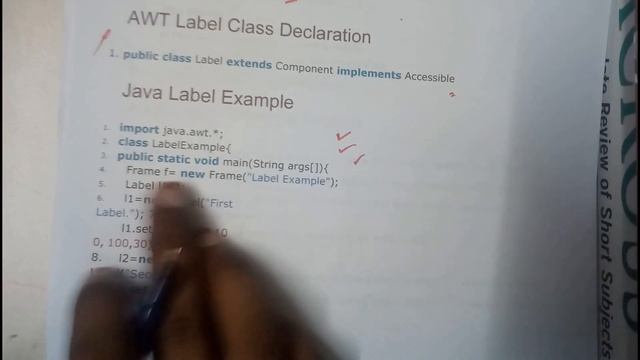 7 java AWT label смотреть онлайн