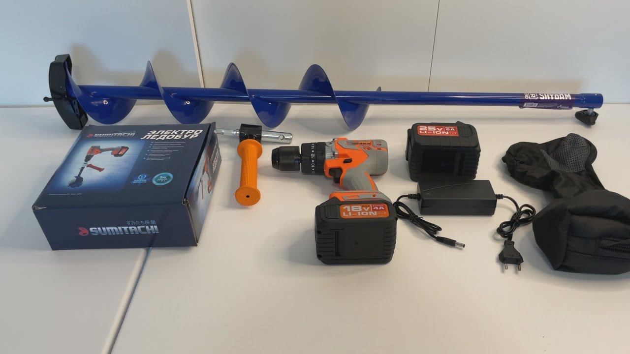 Шуруповёрт для рыбалки/ ЛЕДОБУР SUMITACHI (120Hм) смотреть онлайн