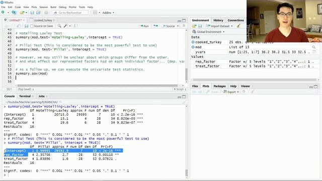 ANOVA and MANOVA Analysis in R смотреть онлайн