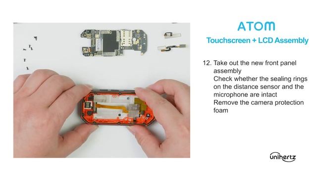 How to replace touchscreen assembly for your Atom Tutorial смотреть онлайн