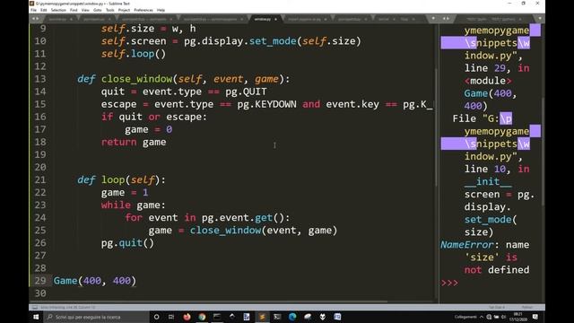 Pygame book chapter 1 - how to make game windows смотреть онлайн