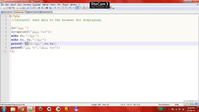 php tutorial 3 displaying data смотреть онлайн