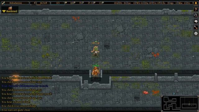 Прохождение ADOM #3 - Тролль-варвар чемпион арены смотреть онлайн