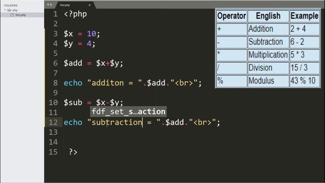 php operators | PHP Tutorial For Beginners смотреть онлайн