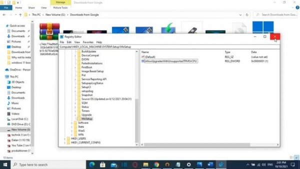 Install Windows 11 on Unsupported PC | EASY Trick on regedit