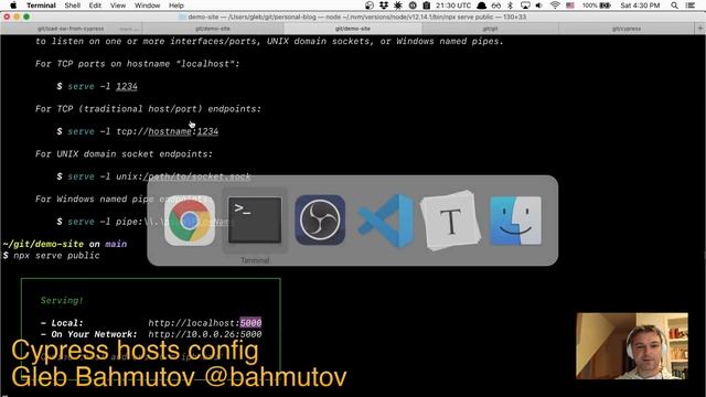 Cypress hosts configuration explanation смотреть онлайн