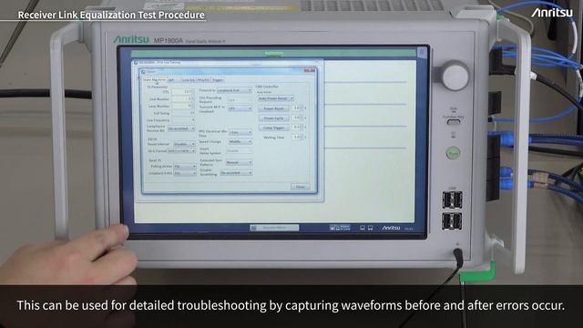 Anritsu MP1900A Receiver Link Equalization Test Procedure смотреть онлайн