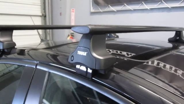 2012 Chevy Cruze With Thule 480R Traverse Black AeroBlade Roof Rack By Rack Outfitters