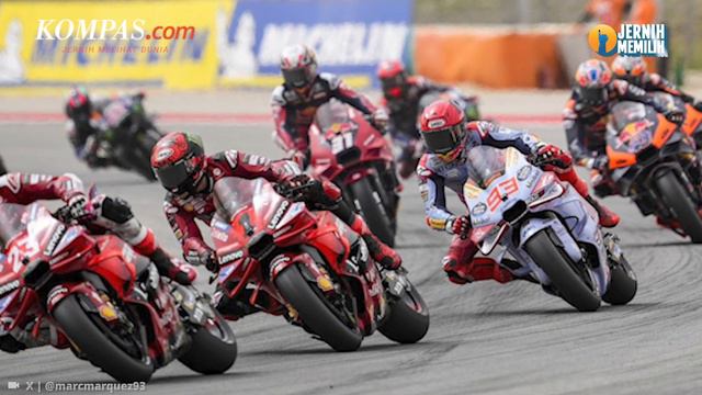 Marc Marquez Vs Pecco Bagnaia di MotoGP Portugal, Saling Marah Satu Sama Lain смотреть онлайн