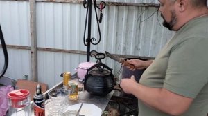 Гороховая каша в афганском казане