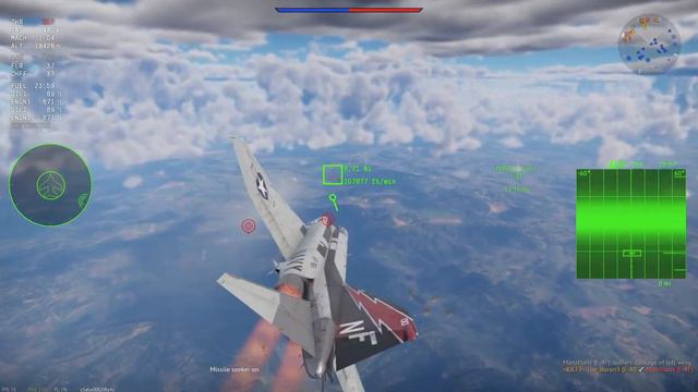 F-4F performs the ultimate missile evasion tactic (Featuring an Aim-7F doing whatever it pleases) смотреть онлайн