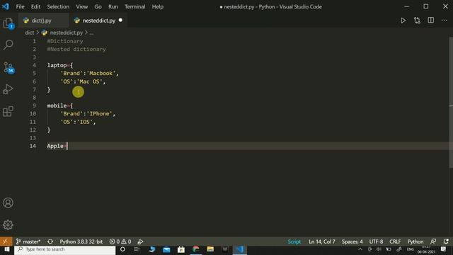 Dictionary - Nested Dictionary | Python | Coding смотреть онлайн