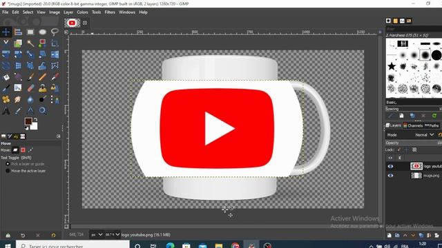 Mug Mockup In Gimp
