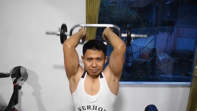 Tricep Bar Workout Tutorial For Excercise Of Forearm, Shoulder (Deltoid), Tricep & Chest Muscles